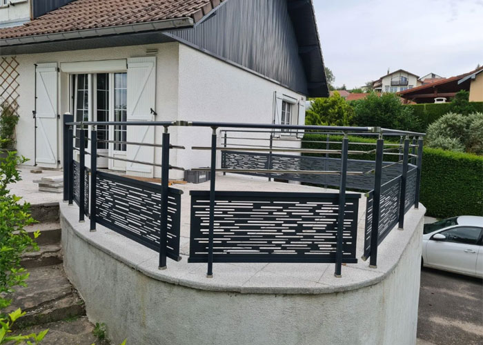 Garde corps alu à Gérardmer