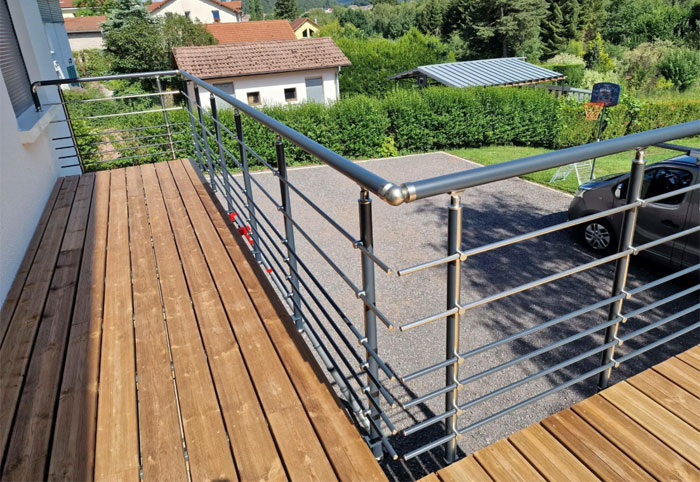 Garde corps alu à Épinal