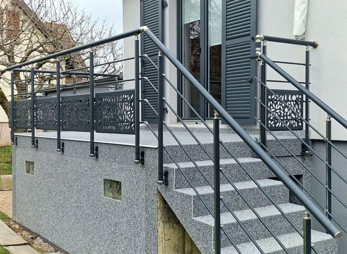 Rampes escalier alu à Remiremont