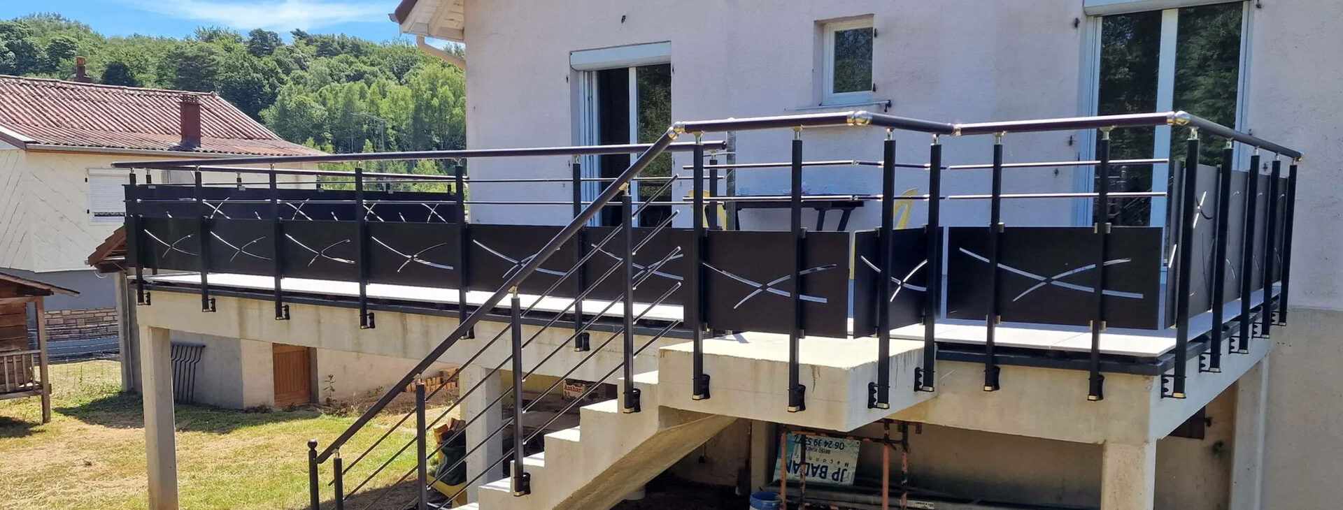 Balustrade alu à Saint-Dié-des-Vosges